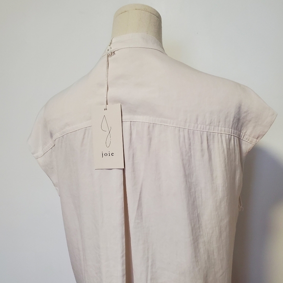 NWT Joie Button up Short Sleeve Top - Picture 3 of 7